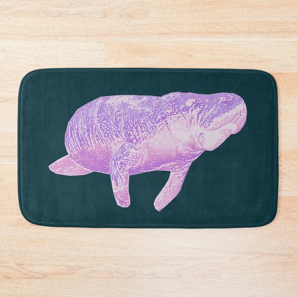Item preview, Pink Manatee pop art - manatees - sea cow - Florida Manatee art - Swimming with Manatee - I love manatee designed and sold by smooshfaceutd.