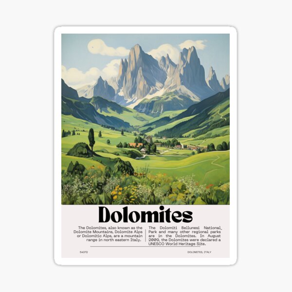 Item preview, Dolomites poster design designed and sold by 54372.