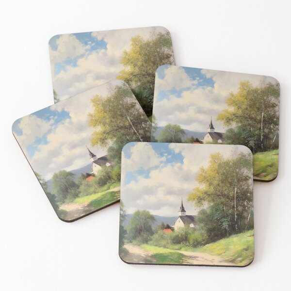Item preview, Nordic Magical Country Vintage Landscape | Fine Art Prints & Posters designed and sold by nordicdesignswe.