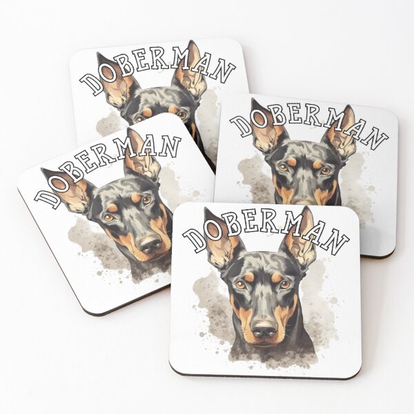 Item preview, natural ear Doberman designed and sold by Tee Studio.