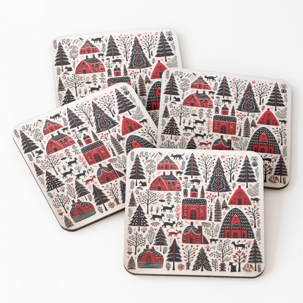 Item preview, Christmas Minimalist Symbolic Sgraffito Line Art designed and sold by BabydellArt.