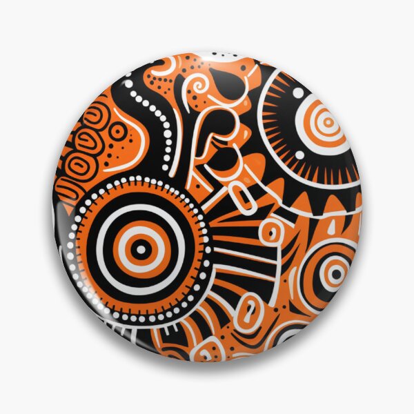 Item preview, Indigenous inspired design in orange and black designed and sold by liana campbell.
