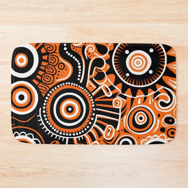 Item preview, Indigenous inspired design in orange and black designed and sold by liana campbell.