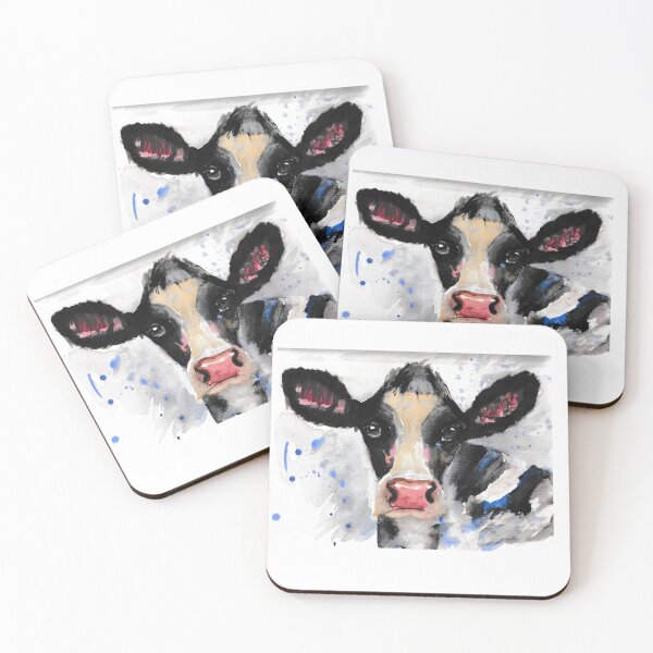 Item preview, Watercolor of a young cow designed and sold by ckhaskins.