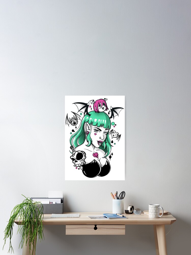 Thumbnail 2 of 3, Poster, Morrigan Goth designed and sold by CesarCAS.
