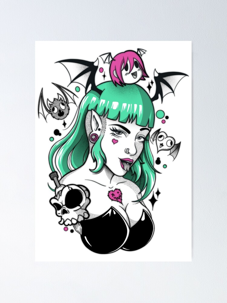 Thumbnail 1 of 3, Poster, Morrigan Goth designed and sold by CesarCAS.