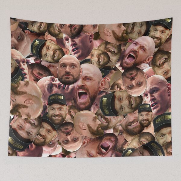 Item preview, Tyson Fury - Boxing face pattern designed and sold by ManOfManyFaces.