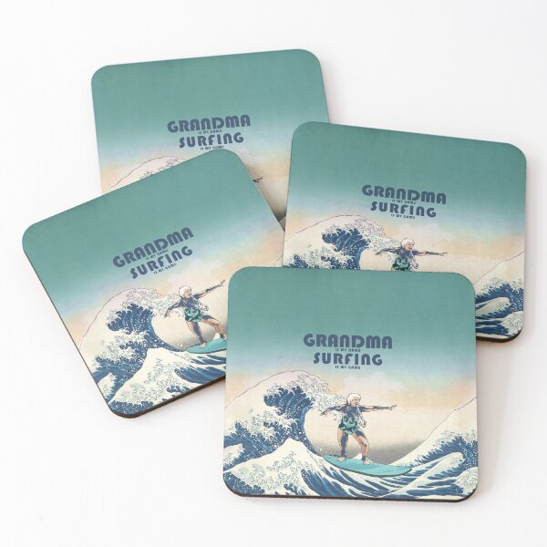 Item preview, Surfer Grandma Surf Retro Surfing Grandmother Vintage Surfer - GREEN designed and sold by WERICO-T.