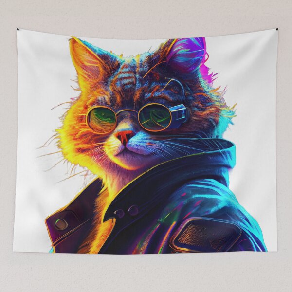 Item preview, S1-004-2 Cyber Beasts Series: Cyberpunk Cat - Part 2 designed and sold by Apainterio.