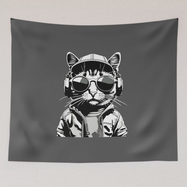 Item preview, Pop Star Confident Cat designed and sold by tinytwist.