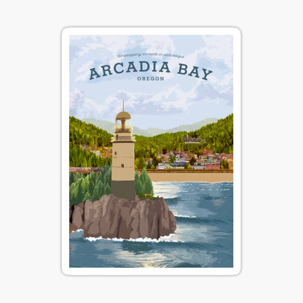 Life is Strange - Arcadia Bay Travel Poster (Day) Sticker