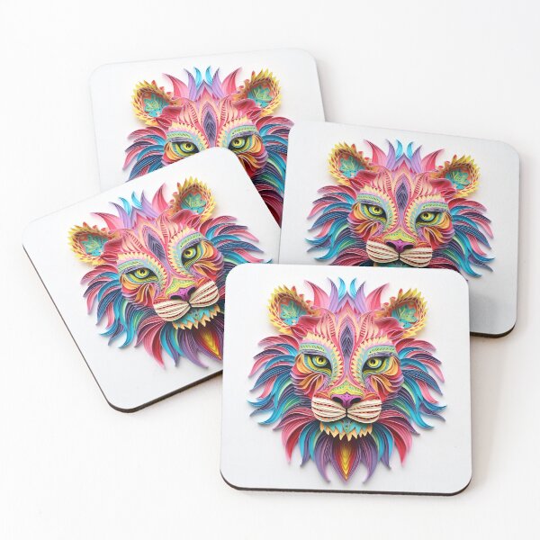 Artikelvorschau, Alebrije, Papierquilling, Löwe entworfen und verkauft von Imaginarium888.