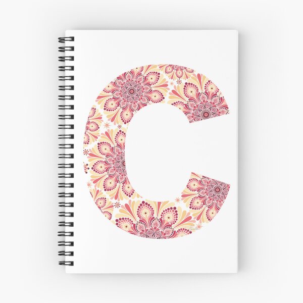 Item preview, Floral Mandala Capital Letter C Sunset  designed and sold by Shaseldine.