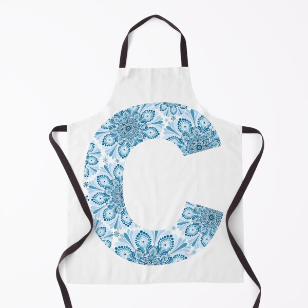 Item preview, Mandala Letter Capital C Blue designed and sold by Shaseldine.
