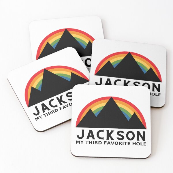 Item preview, Jackson Hole Mountains Rainbow My Third Favorite Hole Wyoming funny designed and sold by MyThirdFavorite.