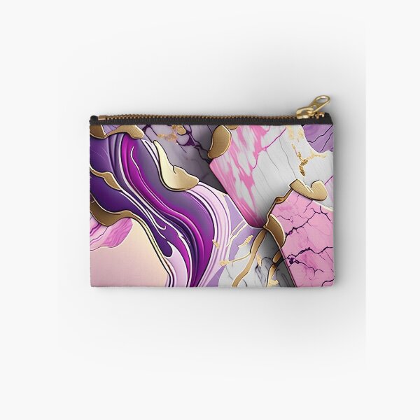 Item preview, Pink, Purple & White Swirled in Gold Accents #2 designed and sold by BirdsnStuff.