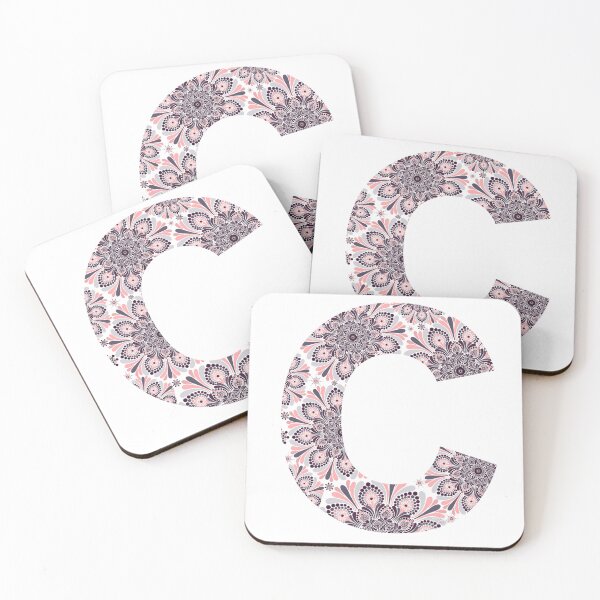 Item preview, Dark Mandala Letter Capital C Grey designed and sold by Shaseldine.
