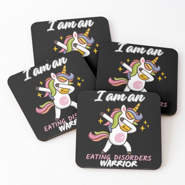 Item preview, Unicorn Eating Disorders Warrior Funny Awesome Awareness designed and sold by BunBuntheDog-.