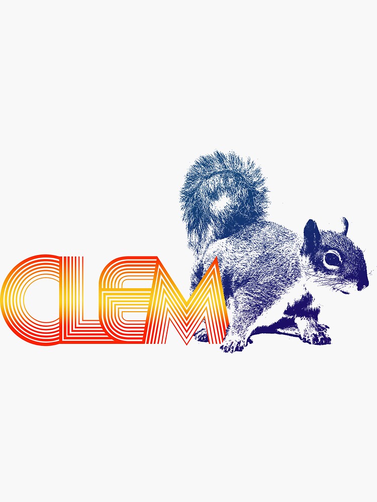 Thumbnail 3 of 3, Sticker, CLEM SQUIRREL in COLOR designed and sold by MichaelClem.