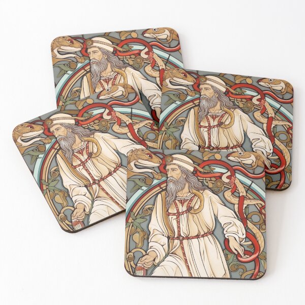 Item preview, Asclepius Greek mythology designed and sold by ComicsFactory.