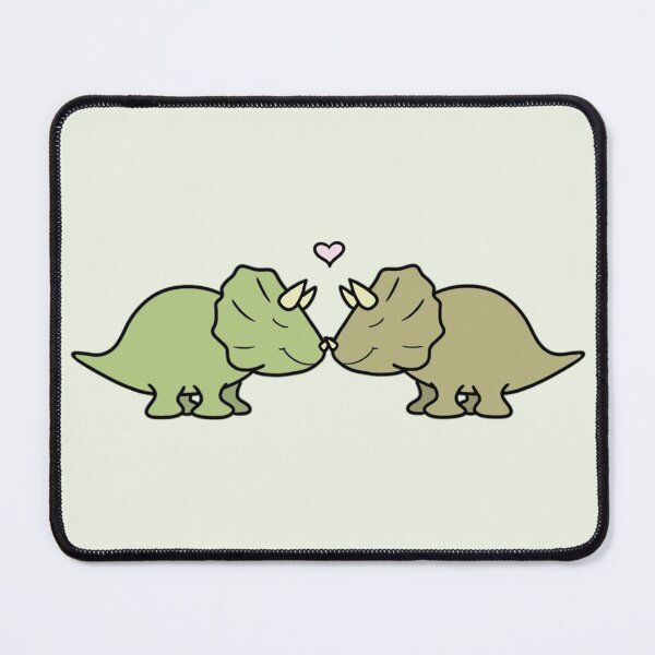 Item preview, LOVEY DINOS: cute cuddly Triceratops love (with heart) designed and sold by EmiliaMoscovich.