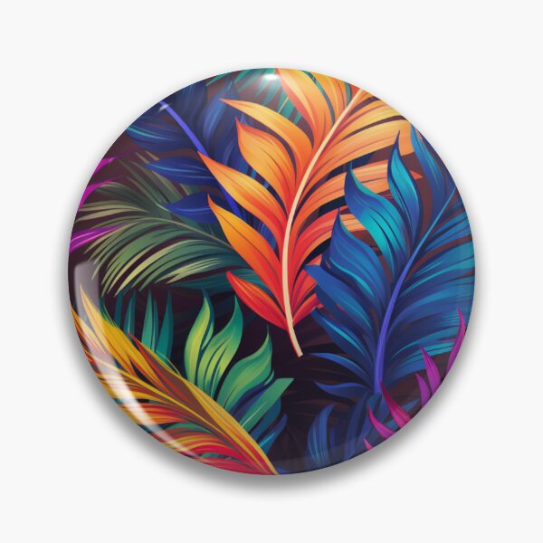Item preview, Beauty colourful palms pattern  designed and sold by SmileshareShop.