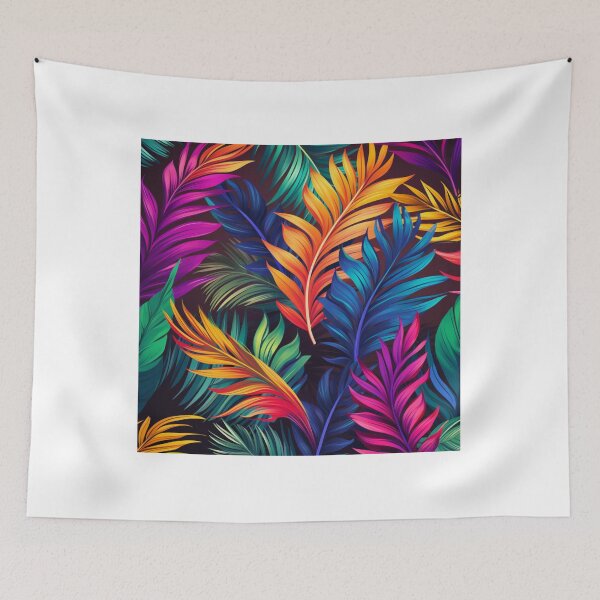 Item preview, Beauty colourful palms pattern  designed and sold by SmileshareShop.
