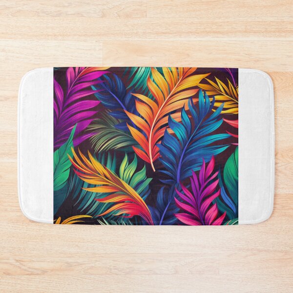 Item preview, Beauty colourful palms pattern  designed and sold by SmileshareShop.
