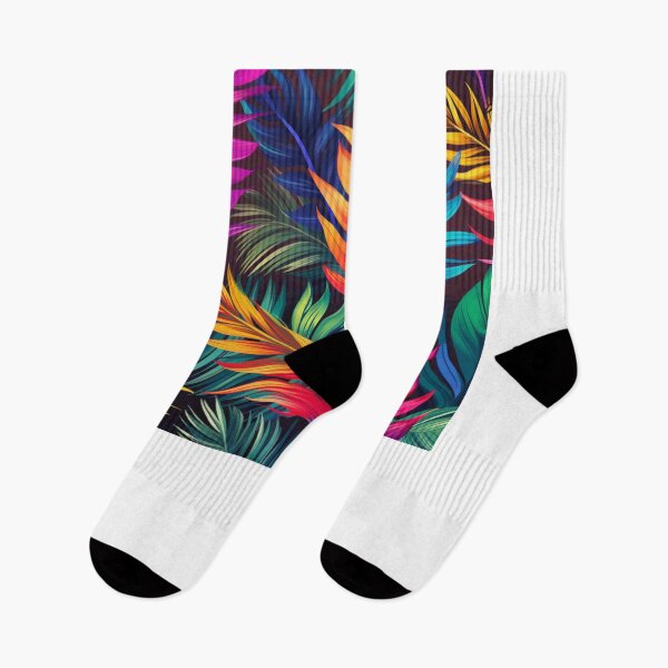 Item preview, Beauty colourful palms pattern  designed and sold by SmileshareShop.