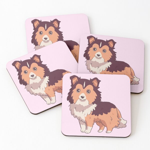 Item preview, Cute shetland sheepdog kawaii illustration  designed and sold by Yaragold.