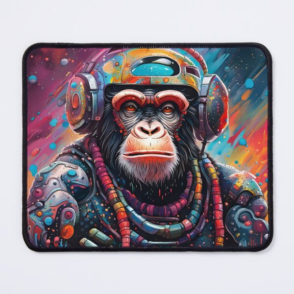 Item preview, Space DJ Techno ChimPanZ designed and sold by timtopping.
