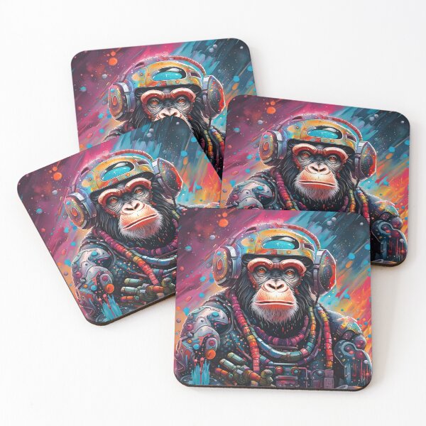 Item preview, Space DJ Techno ChimPanZ designed and sold by timtopping.