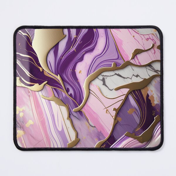 Item preview, Pink, Purple & White Swirled in Gold Accents #4 designed and sold by BirdsnStuff.