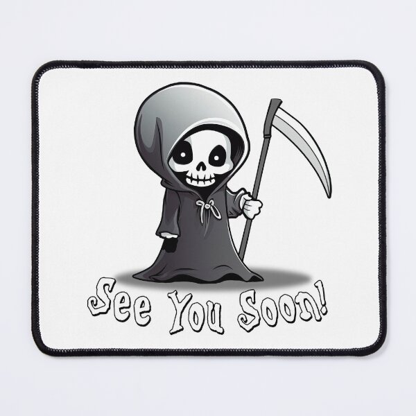 Item preview, Grim Reaper - Cute Kawaii Halloween designed and sold by NLopezArt.