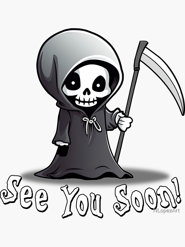 Commercial Use Cute Grim Reaper, Cute Grim Reaper Clipart
