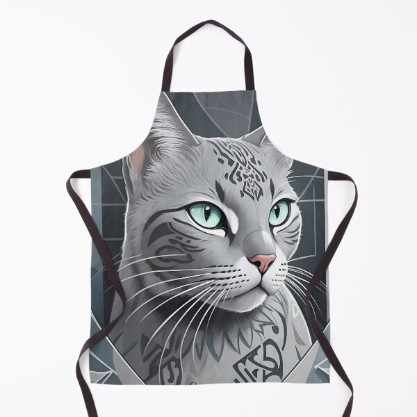 Item preview, Gray Cat Graffiti Mural designed and sold by faunathreads.