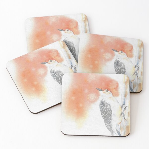Item preview, red-bellied woodpecker watercolor portrait 2 designed and sold by L'Atelier Oranjade.