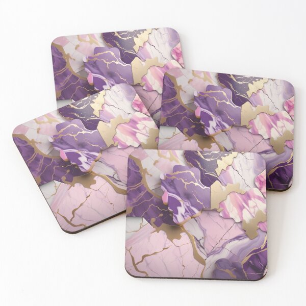 Item preview, Pink, Purple & White Swirled in Gold Accents #5 designed and sold by BirdsnStuff.