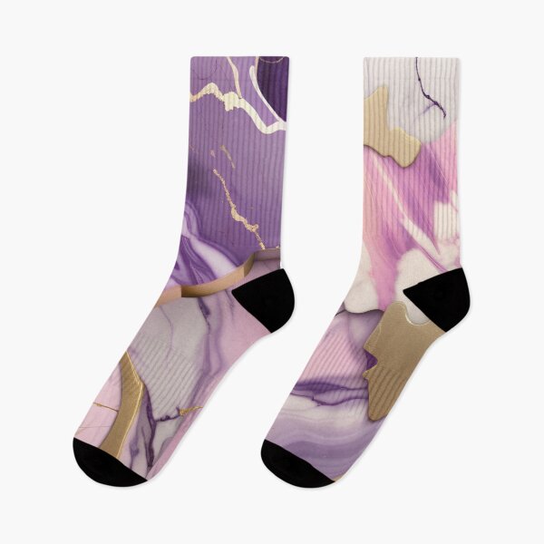 Item preview, Pink, Purple & White Swirled in Gold Accents #5 designed and sold by BirdsnStuff.