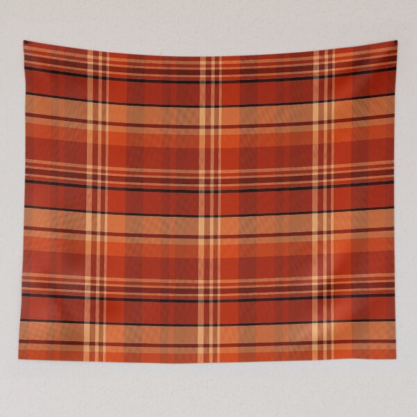 Item preview, Sunset and Sunrise Aesthetic Iona 2 Hand Drawn Textured Plaid Pattern designed and sold by GenAumonier.
