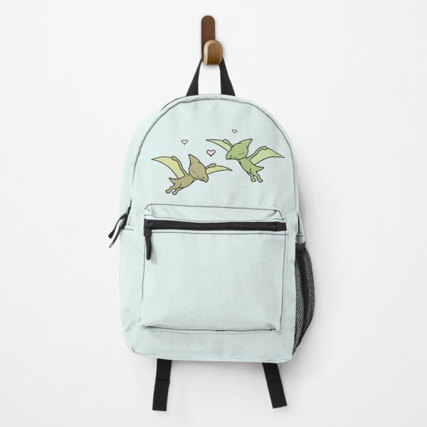 Item preview, LOVEY DINOS: flying Pteranodon couple (with hearts) designed and sold by EmiliaMoscovich.