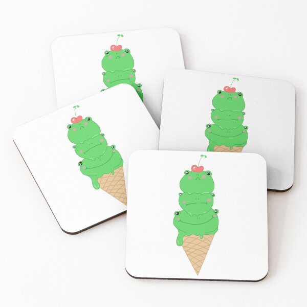 Item preview, Frog Ice Cream Scoops - Sticker - T shirt designed and sold by BuzzGeeArt.