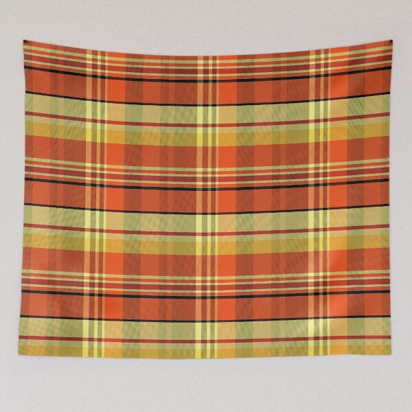 Item preview, Sunset and Sunrise Aesthetic Iona 1 Hand Drawn Textured Plaid Pattern designed and sold by GenAumonier.