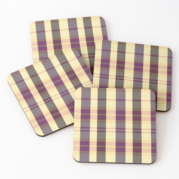 Item preview, Sunset and Sunrise Aesthetic Evander 1 Hand Drawn Textured Plaid Pattern designed and sold by GenAumonier.