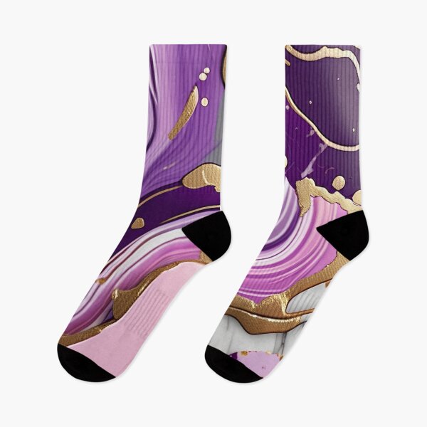 Item preview, Pink, Purple & White Swirled in Gold Accents #6 designed and sold by BirdsnStuff.