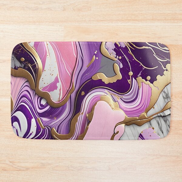 Item preview, Pink, Purple & White Swirled in Gold Accents #6 designed and sold by BirdsnStuff.