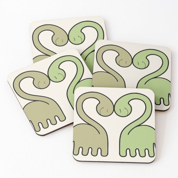 Item preview, LOVEY DINOS: Diplodocus heart cuddle (beige) designed and sold by EmiliaMoscovich.