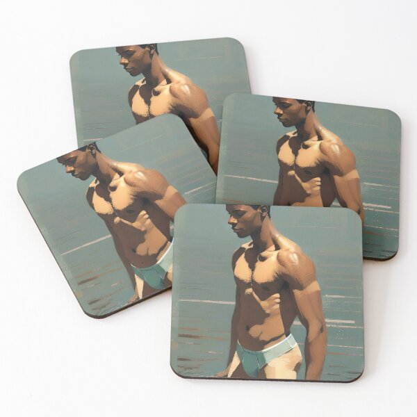 Item preview, A painting of a man standing in the water designed and sold by Seduction-art.