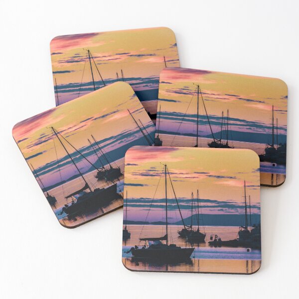Item preview, Crepúsculo sobre el puerto de Ushuaia designed and sold by DFLC Prints.