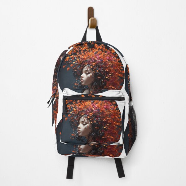 Item preview, Autumn's Illusion: The High-Definition Girl and Her Vibrant Tree designed and sold by AmazingLab.